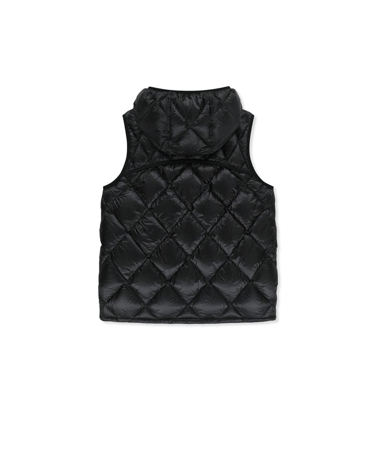 마뗑킴(MATIN KIM) MIX QUILTED LIGHT DOWN VEST IN BLACK
