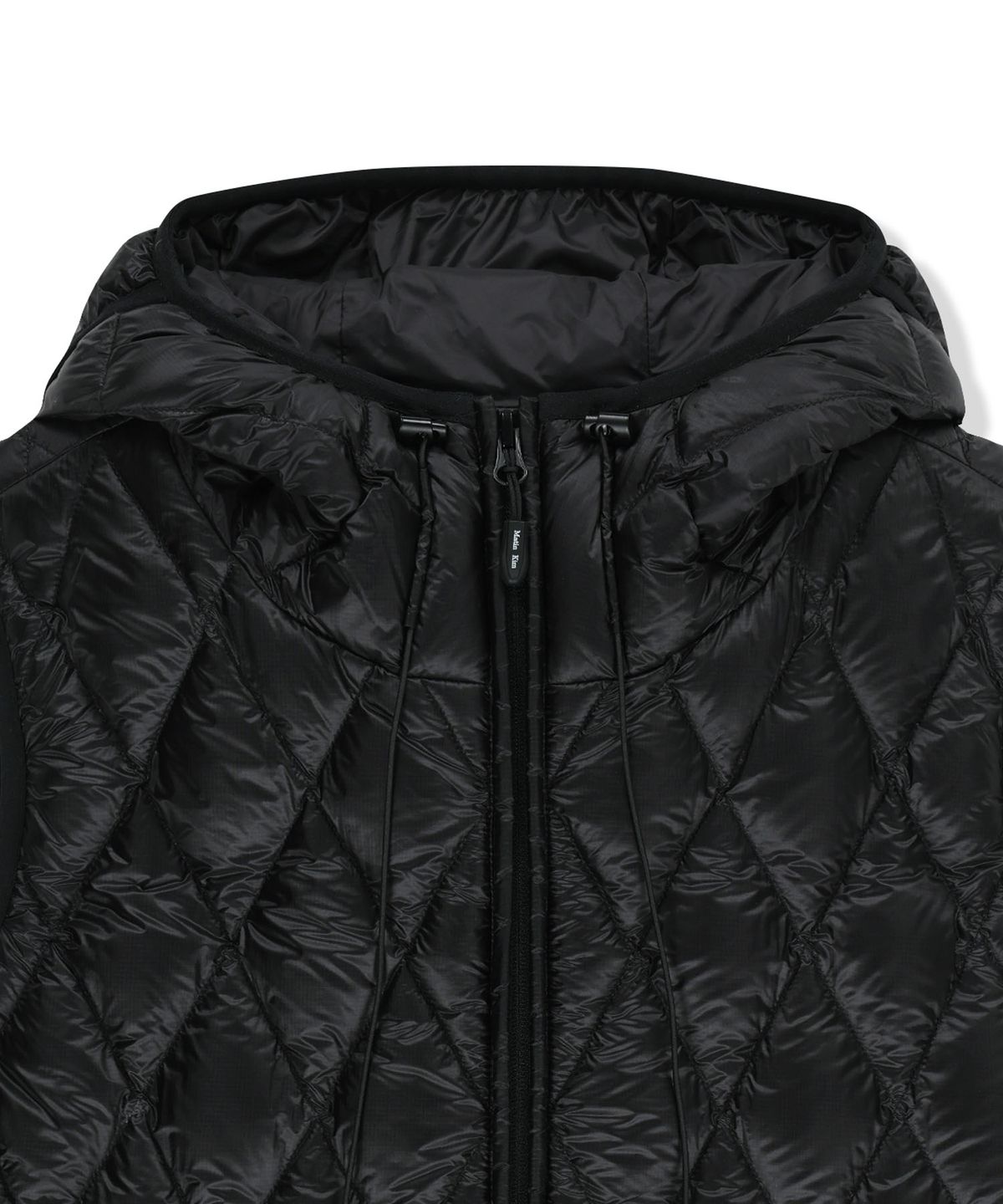 마뗑킴(MATIN KIM) MIX QUILTED LIGHT DOWN VEST IN BLACK