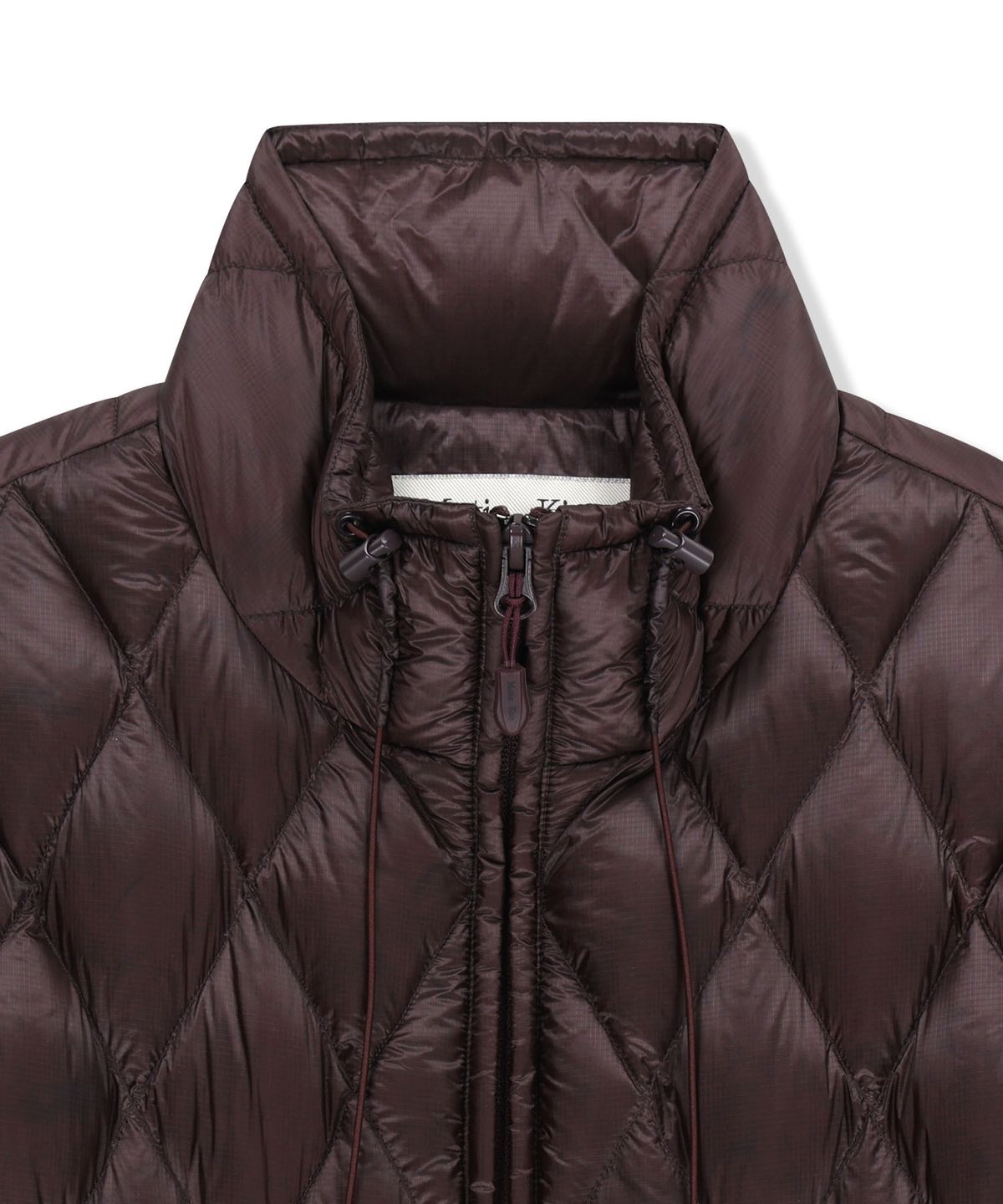 마뗑킴(MATIN KIM) MIX QUILTED LIGHT DOWN JUMPER IN PURPLE