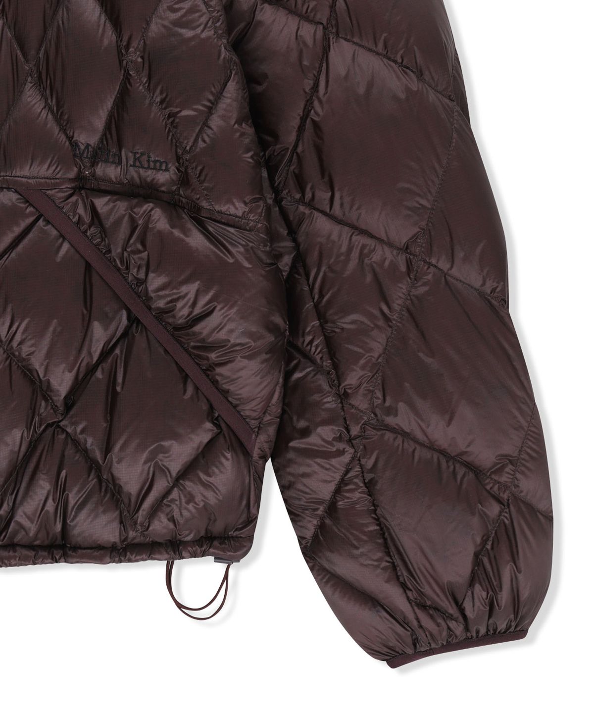 마뗑킴(MATIN KIM) MIX QUILTED LIGHT DOWN JUMPER IN PURPLE