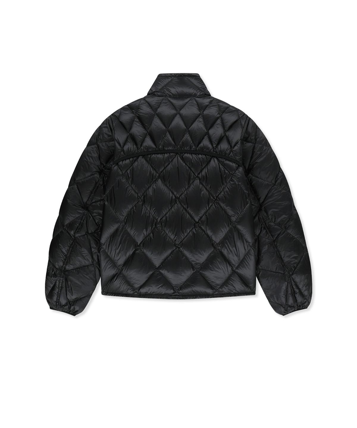 마뗑킴(MATIN KIM) MIX QUILTED LIGHT DOWN JUMPER IN BLACK