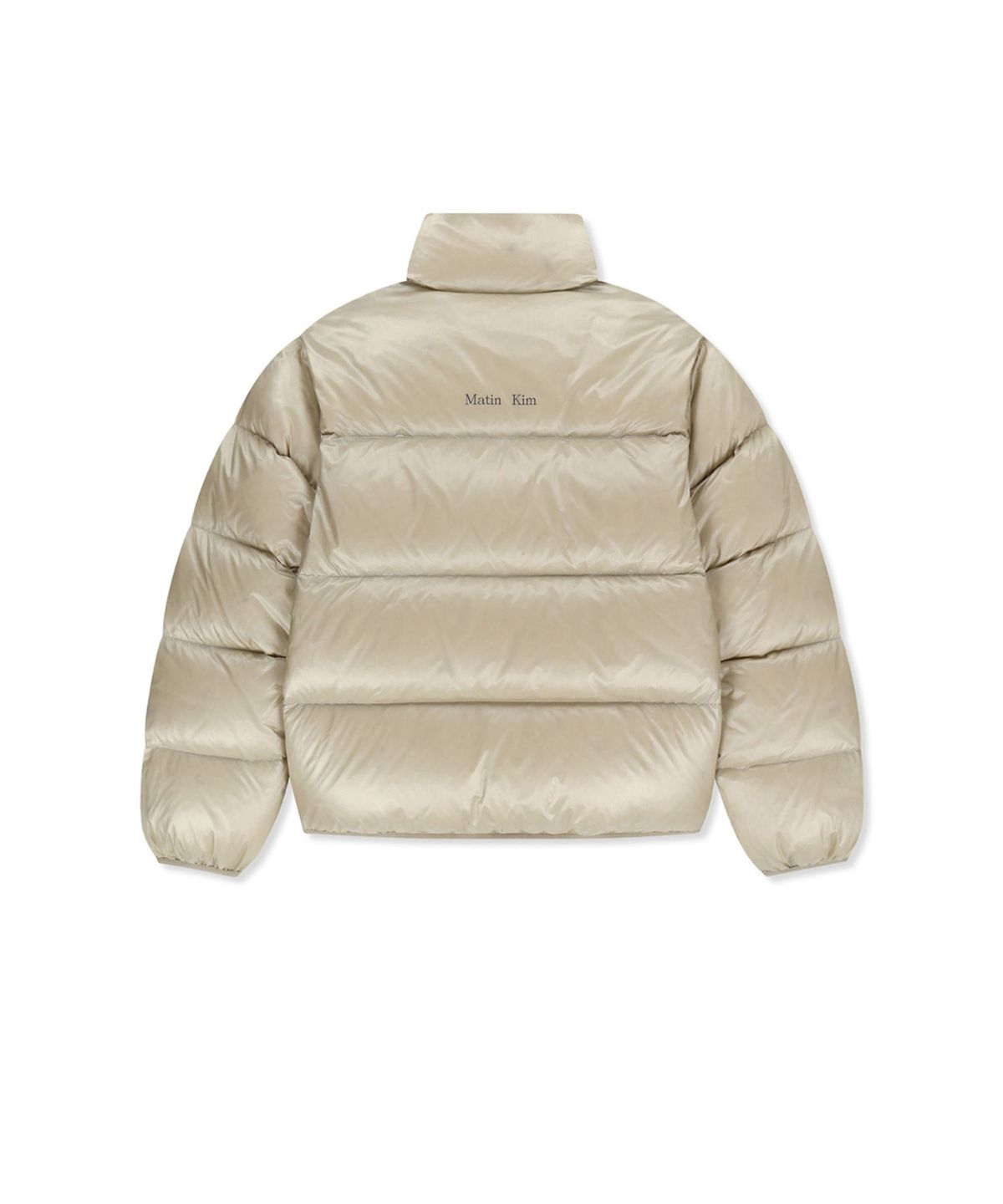마뗑킴(MATIN KIM) ICON LOGO DOWN JUMPER IN LIGHT BEIGE