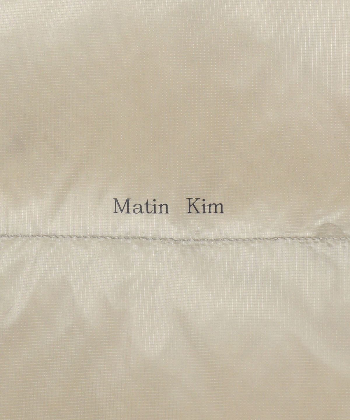 마뗑킴(MATIN KIM) ICON LOGO DOWN JUMPER IN LIGHT BEIGE