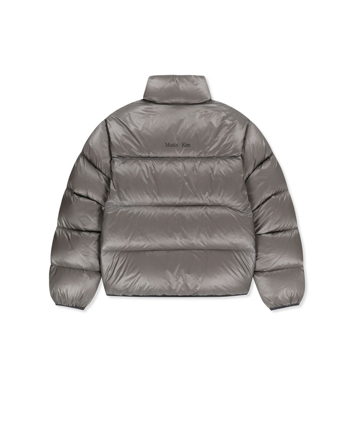 마뗑킴(MATIN KIM) ICON LOGO DOWN JUMPER IN LIGHT GREY