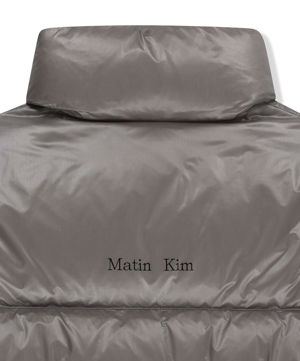 마뗑킴(MATIN KIM) ICON LOGO DOWN JUMPER IN LIGHT GREY