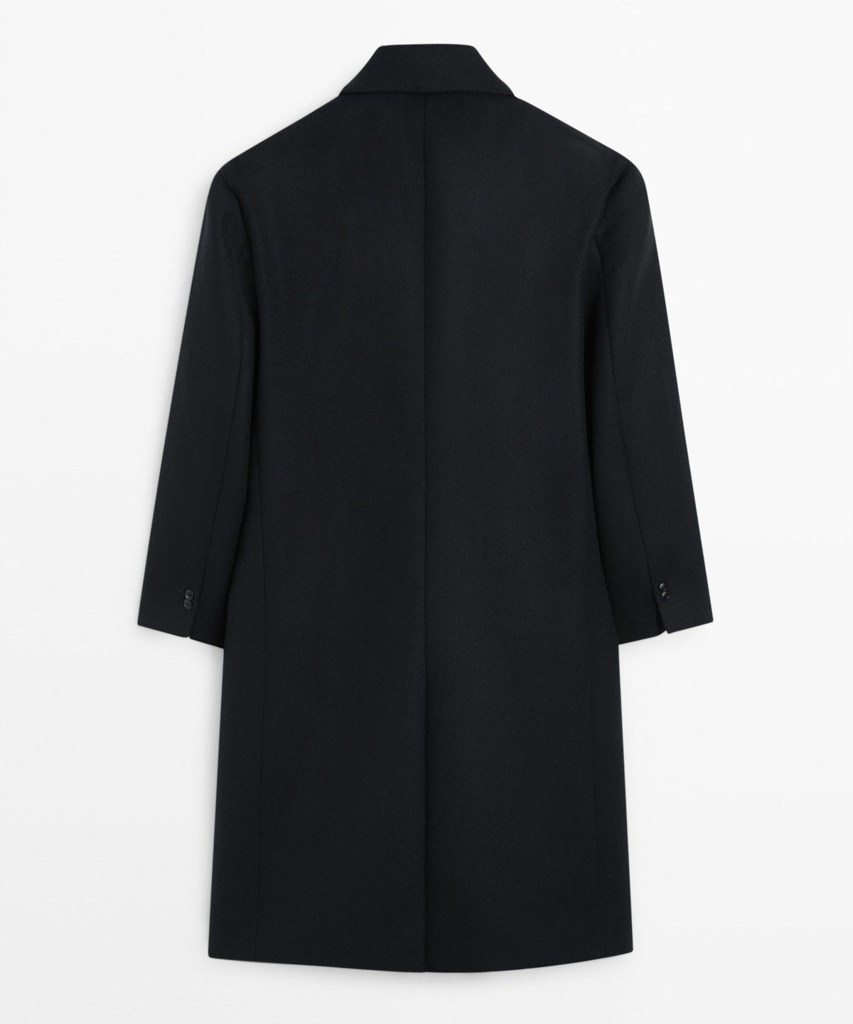 마시모두띠(MASSIMO DUTTI) 노치드 라펠 칼라 100% 울 코트