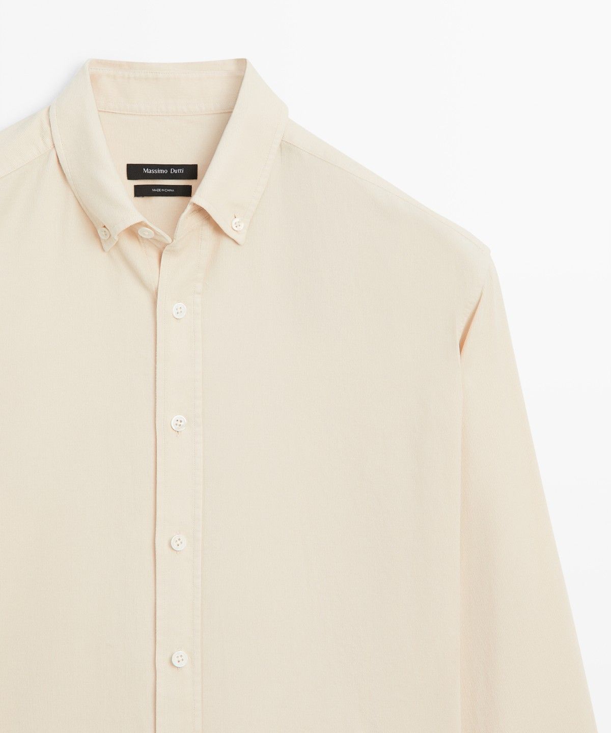 마시모두띠(MASSIMO DUTTI) 레귤러 핏 니들코드 셔츠