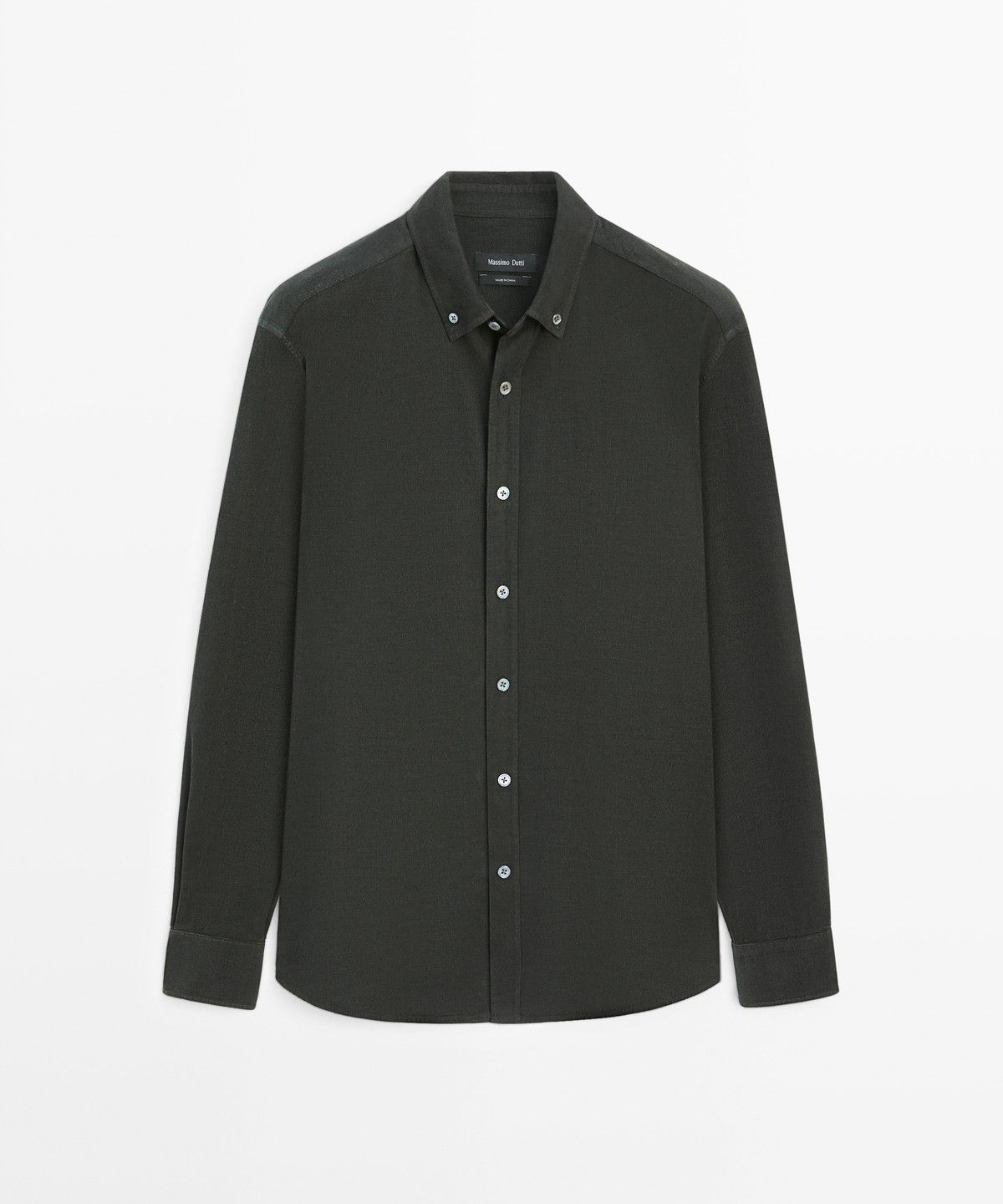 마시모두띠(MASSIMO DUTTI) 레귤러 핏 니들코드 셔츠