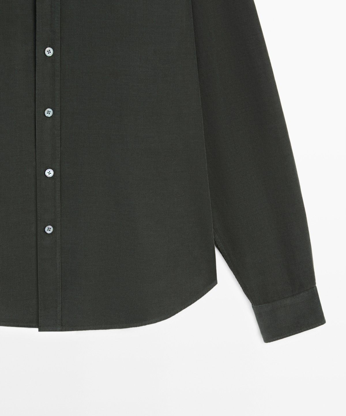 마시모두띠(MASSIMO DUTTI) 레귤러 핏 니들코드 셔츠