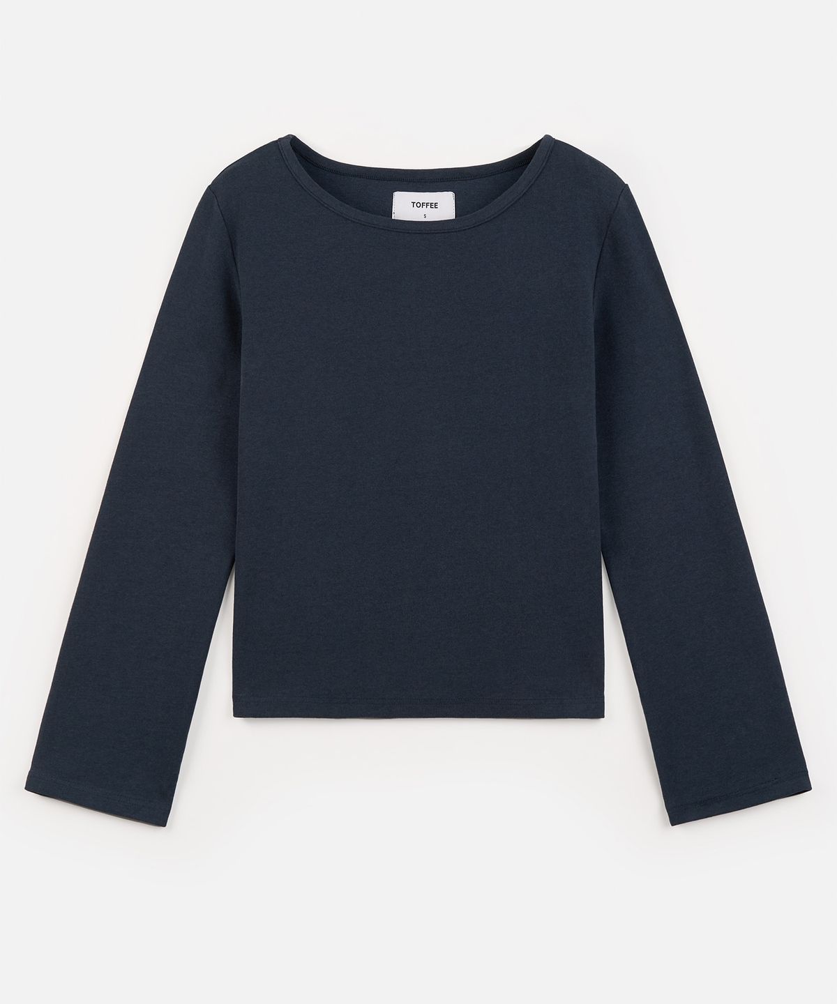 토피 우먼(TOFFEE WOMEN) W 피치 보트넥 티셔츠 (NAVY)