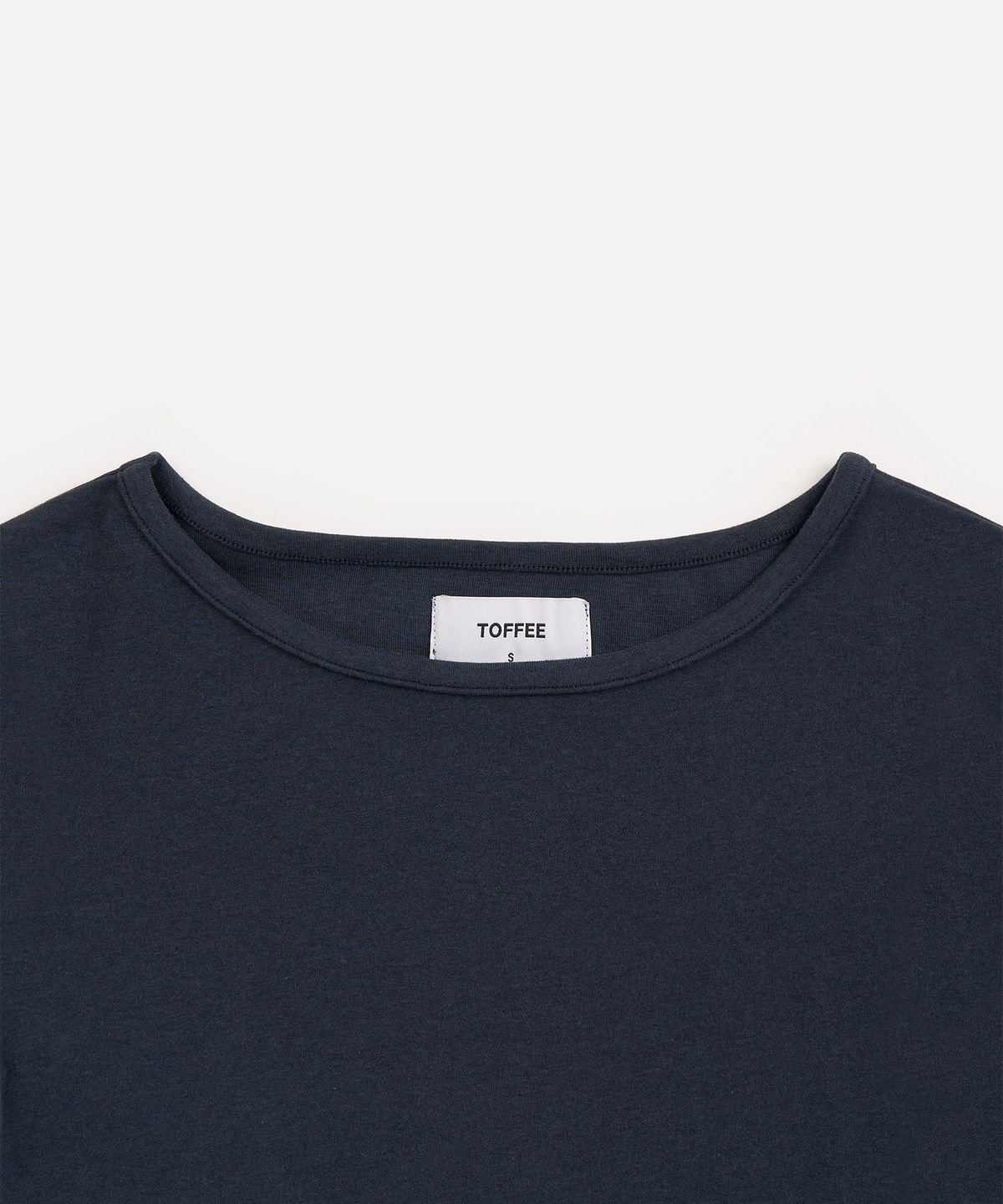 토피 우먼(TOFFEE WOMEN) W 피치 보트넥 티셔츠 (NAVY)