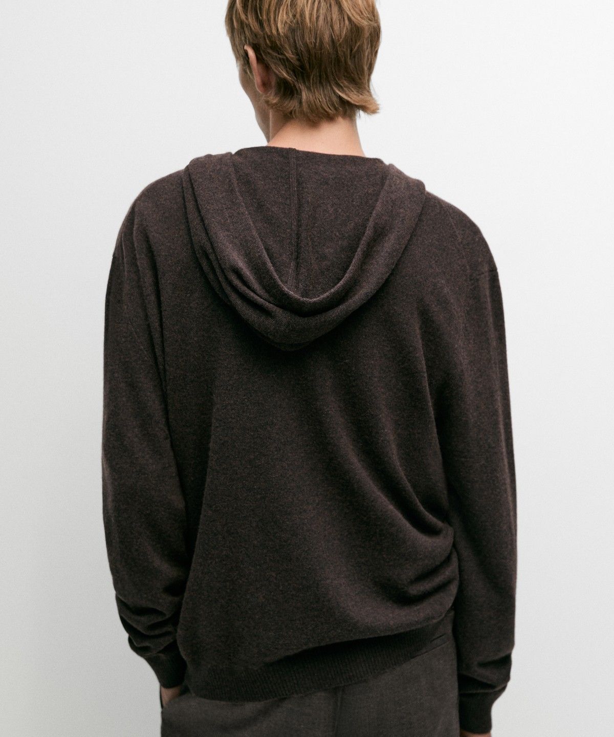 마시모두띠(MASSIMO DUTTI) 울 니트 후드 가디건
