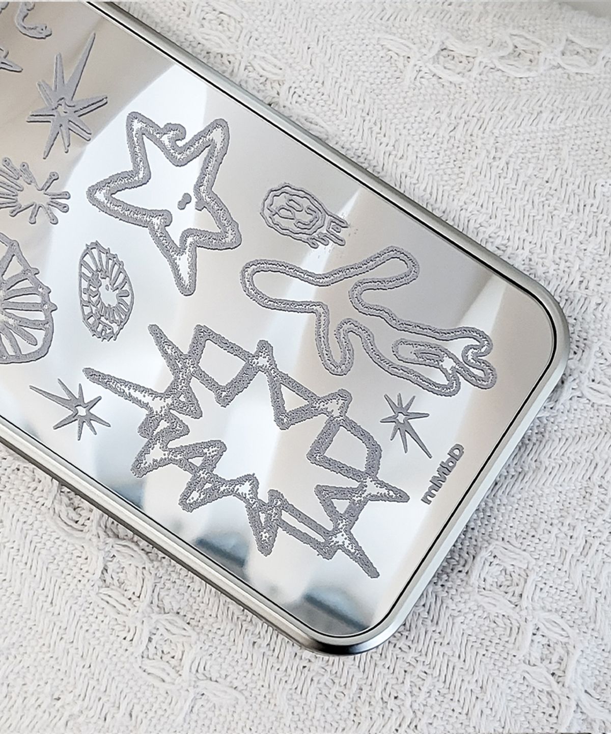 메모리즈바운더리(MEMORIESBOUNDARY) BOUNDARIES Signal Doodle Bumper Mirror Phone Case (SV_GR/MagSafe)