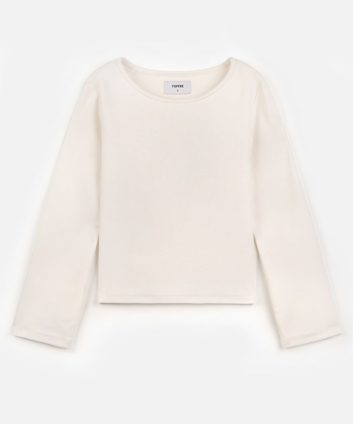 토피 우먼(TOFFEE WOMEN) W 피치 보트넥 티셔츠 (WHITE)
