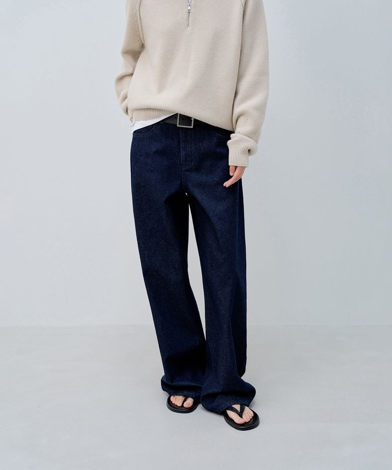 ORIGINAL WIDE DENIM PANTS_DARK BLUE