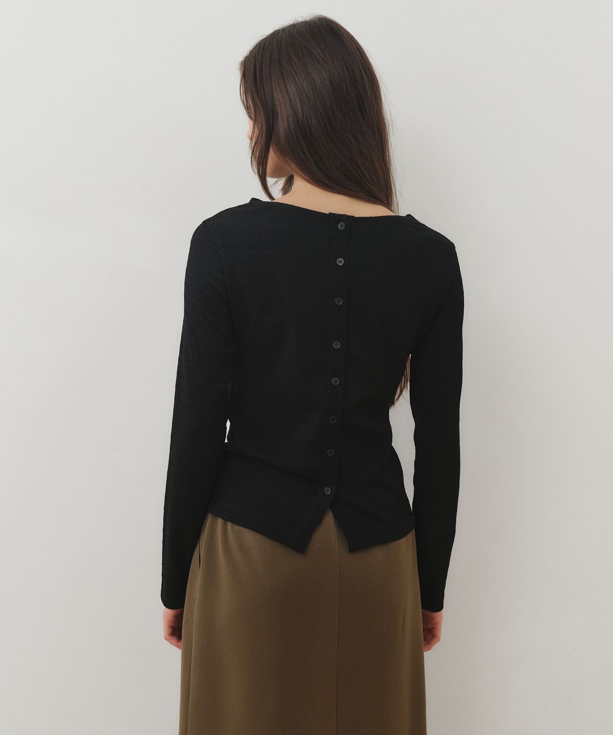 올리브 데 올리브(OLIVE DES OLIVE) 카울 져지 투웨이 티 블라우스 OW6AE9560