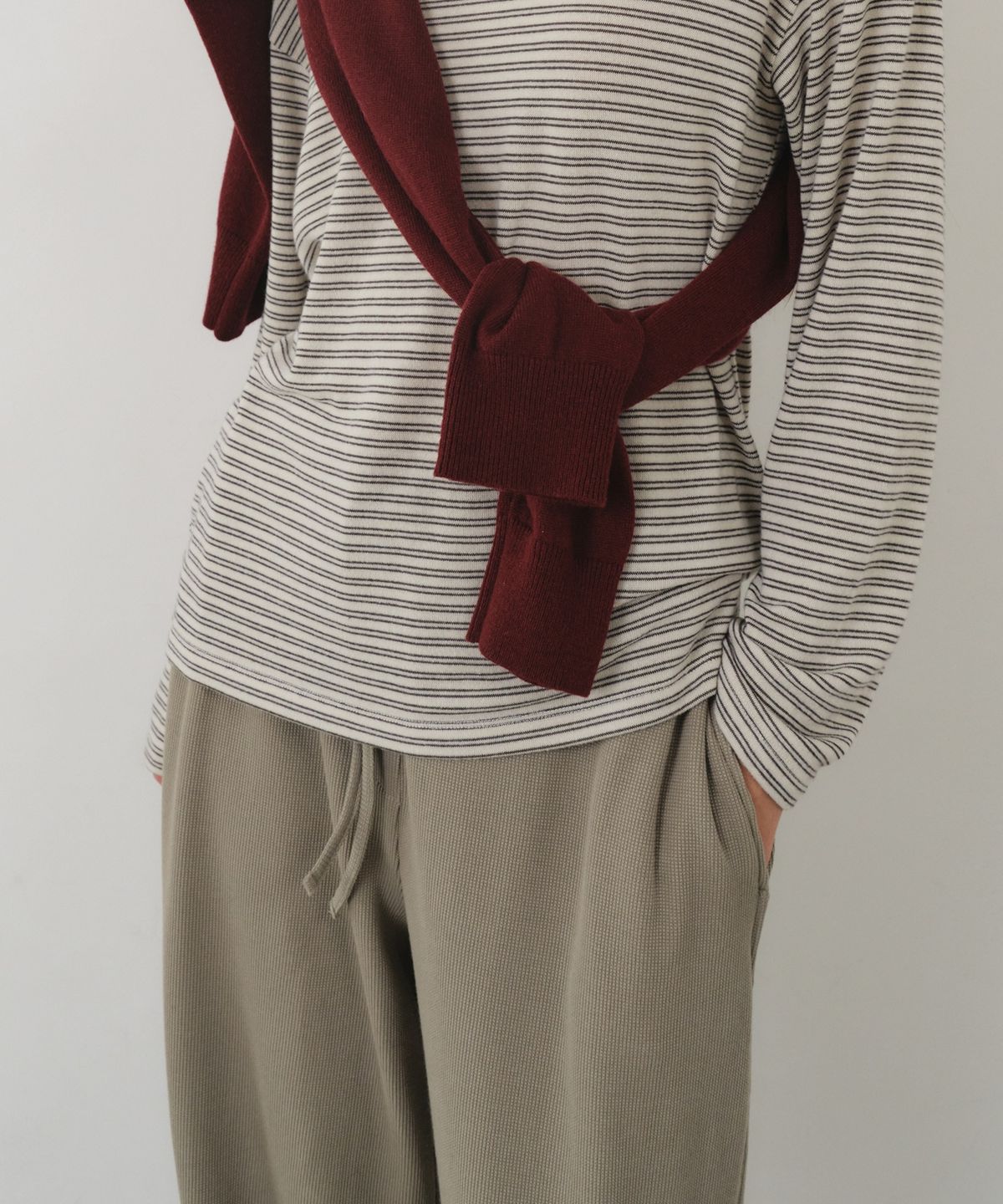 올리브 데 올리브(OLIVE DES OLIVE) 소프트 와플 져지 팬츠 OE6AL9160