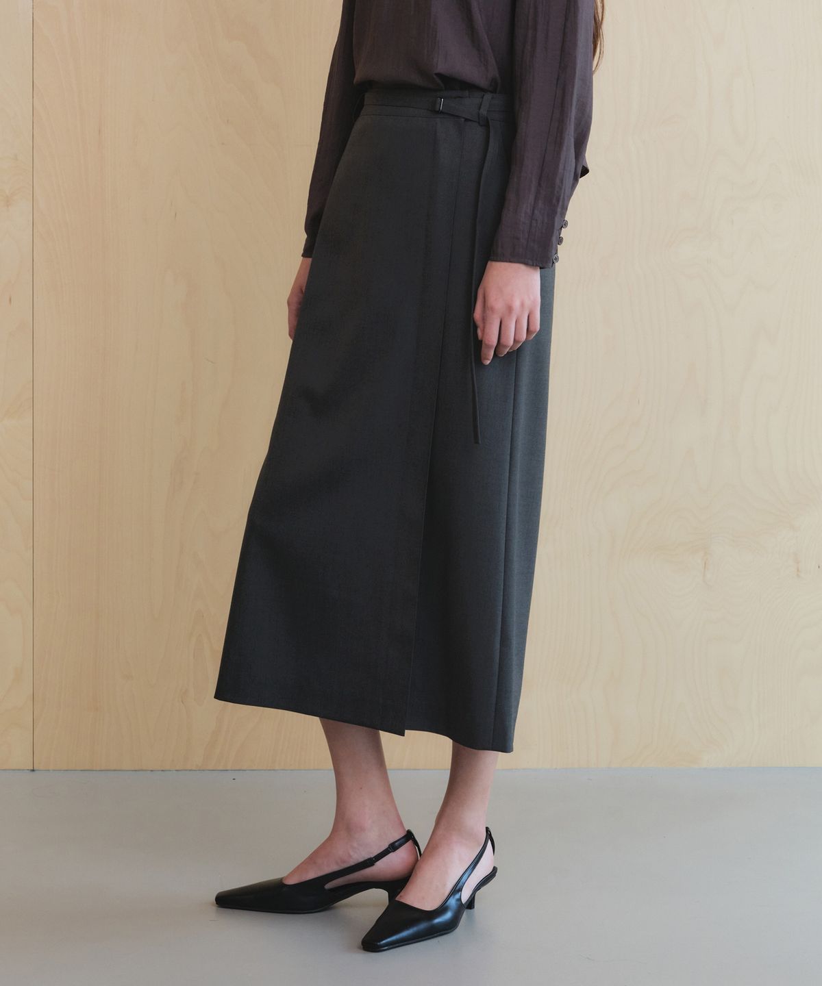 올리브 데 올리브(OLIVE DES OLIVE) H라인 기본 스커트 OE6AS9010