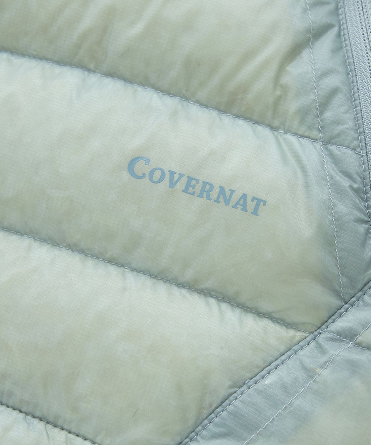 커버낫(COVERNAT) 리버 후드 다운 자켓 라이트 블루