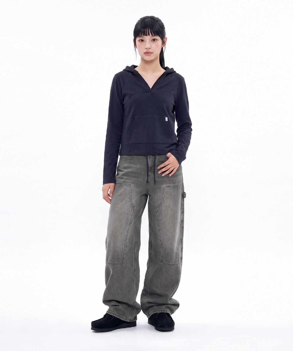 랜덤오프(RANDOMOFF) BTB : CURVE PANEL JEANS [DEEP GRAY CORE]