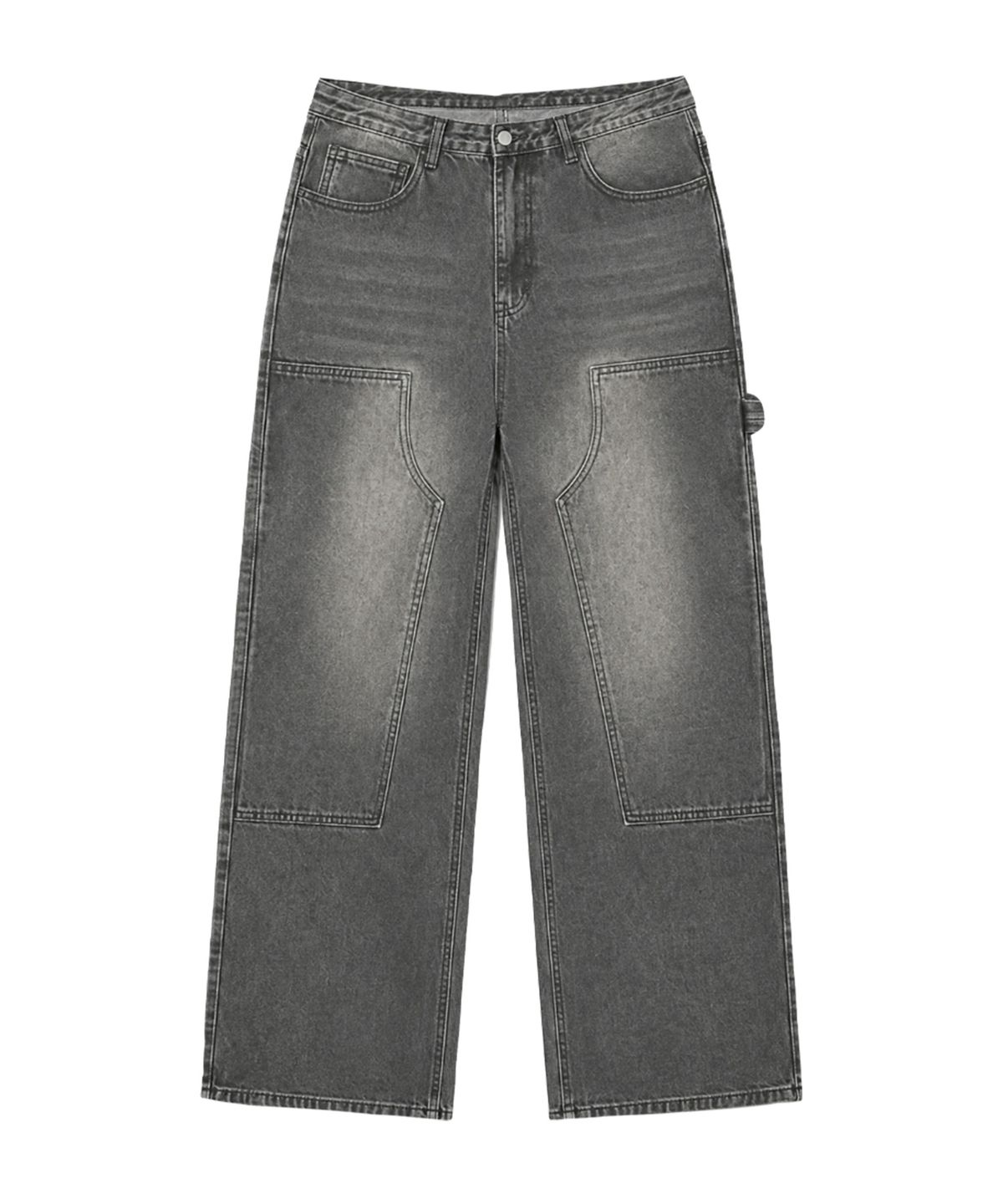 랜덤오프(RANDOMOFF) BTB : CURVE PANEL JEANS [DEEP GRAY CORE]
