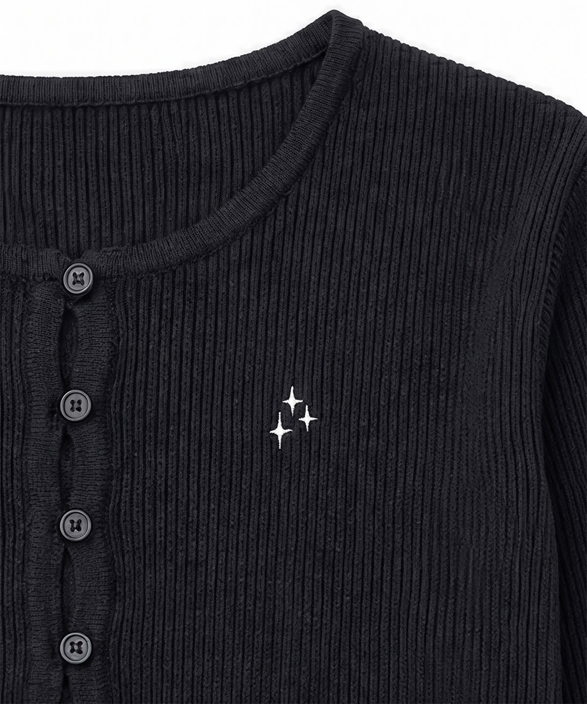 누프에블루(NEUFETBLEU) NEB essential cardigan (black)