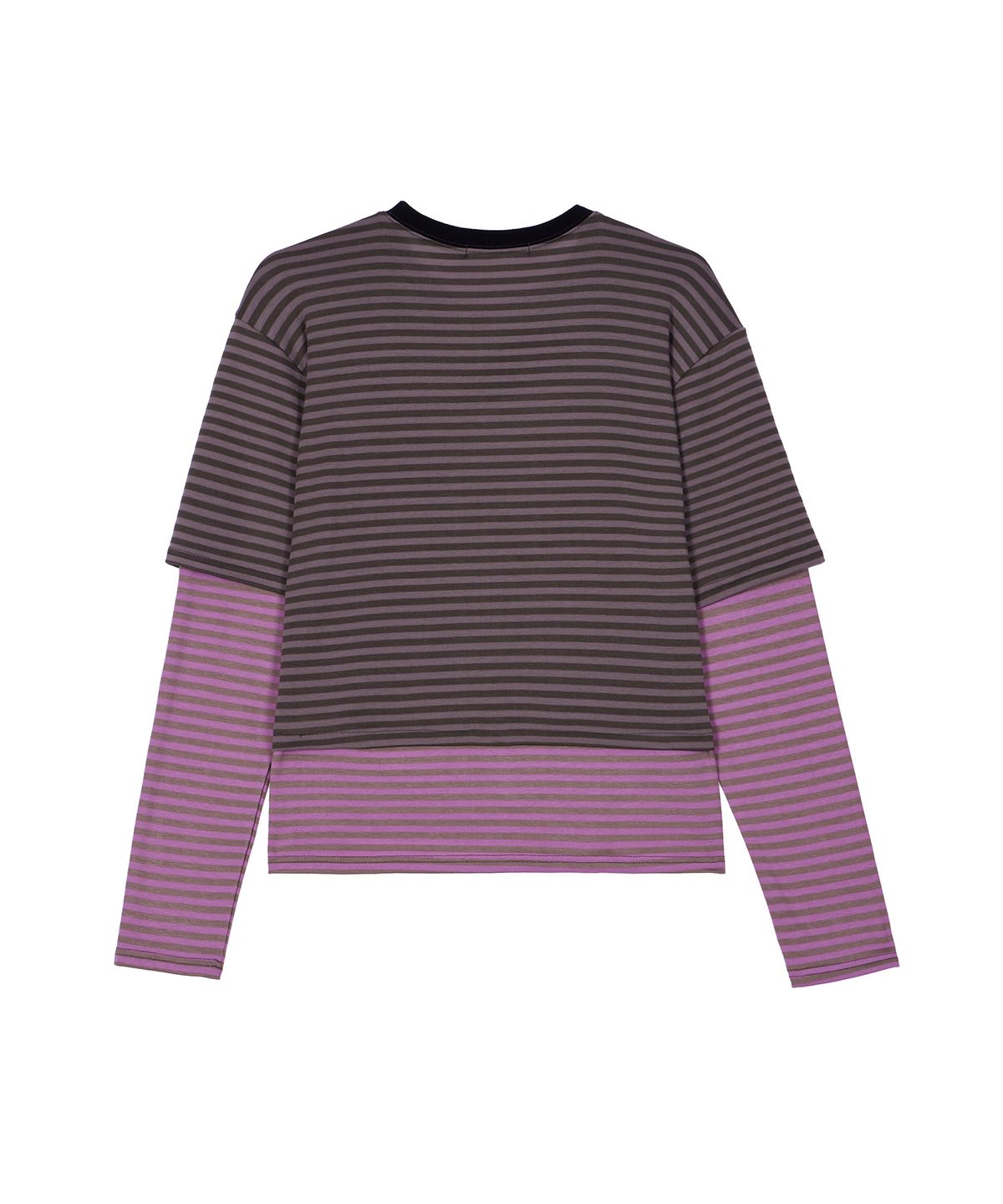 디스펑트(DYSFUNCT) ANGEL HAMMER BEAR STRIPE LAYERED T-SHIRT(KHAKI)