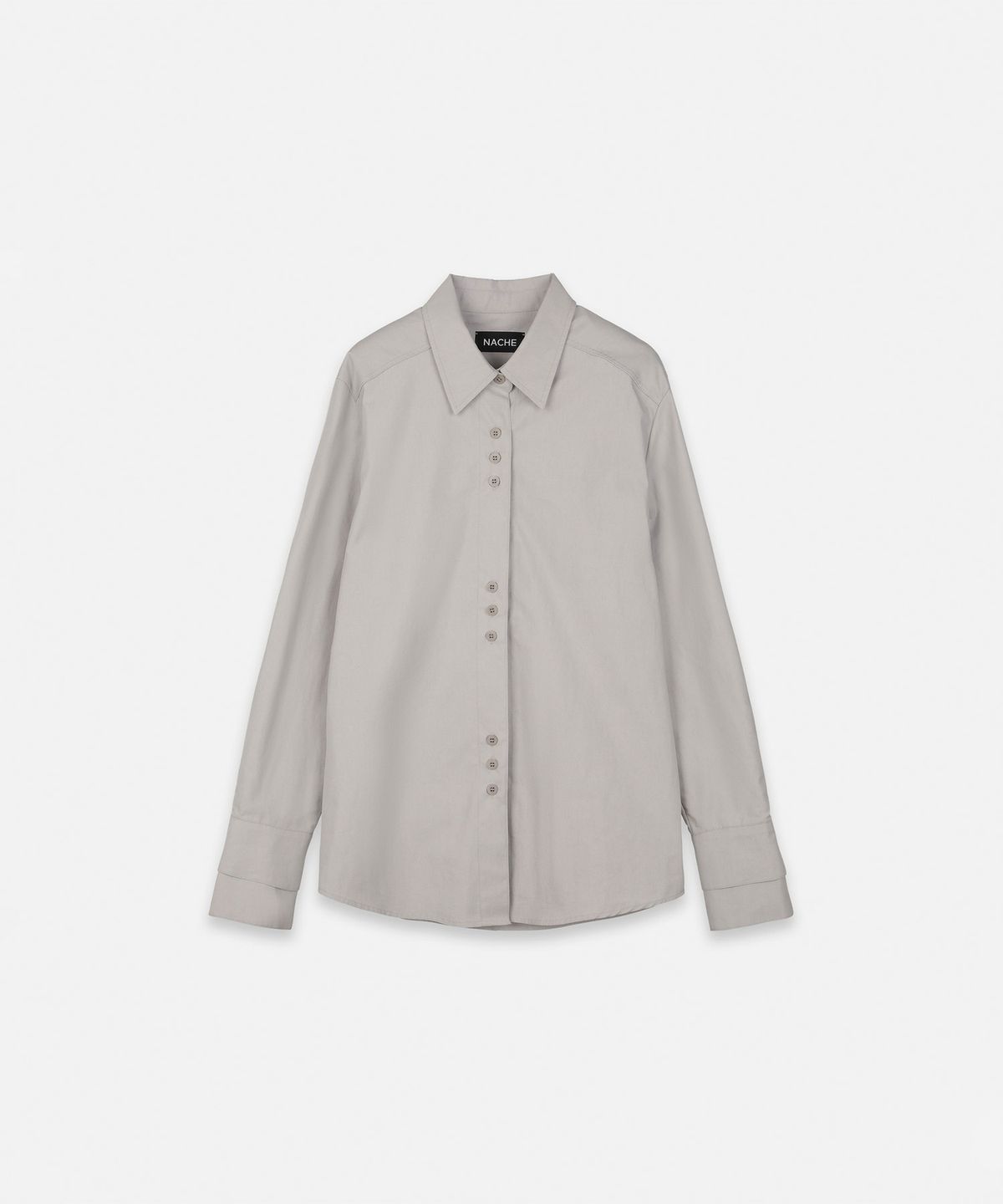 나체(NACHE) DOUBLE CUFFS SHIRTS MISTY GRAY