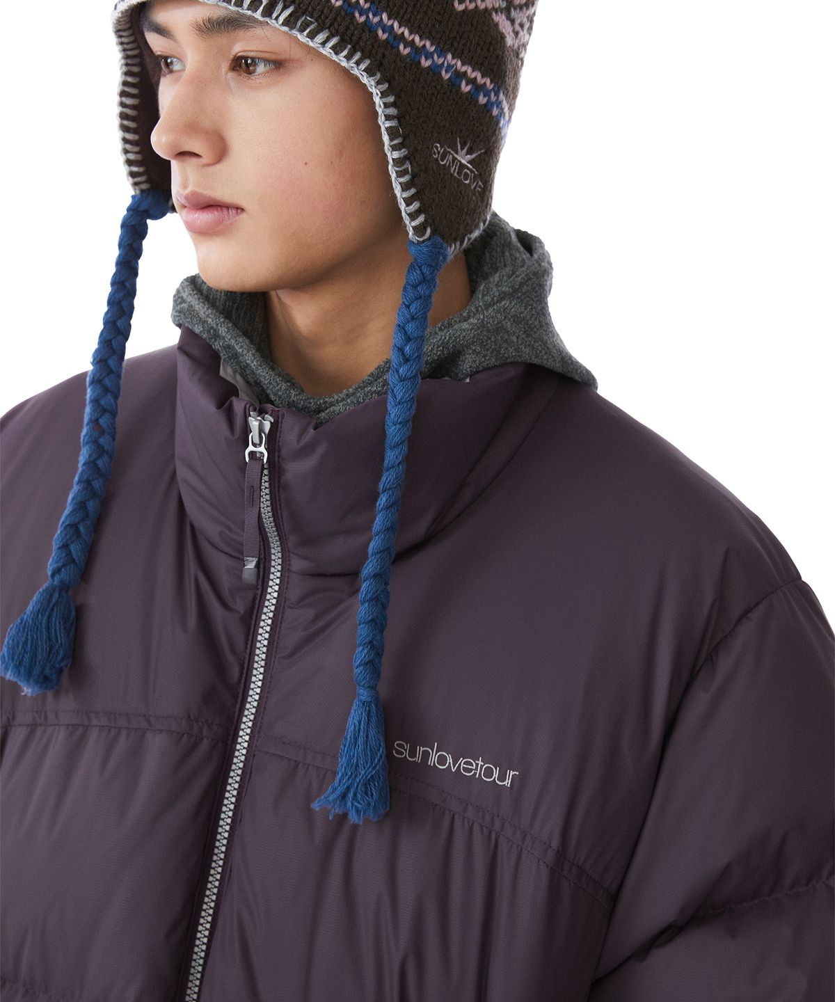 썬러브투어(SUNLOVETOUR) Alpine Tassel Beanie Dark Brown