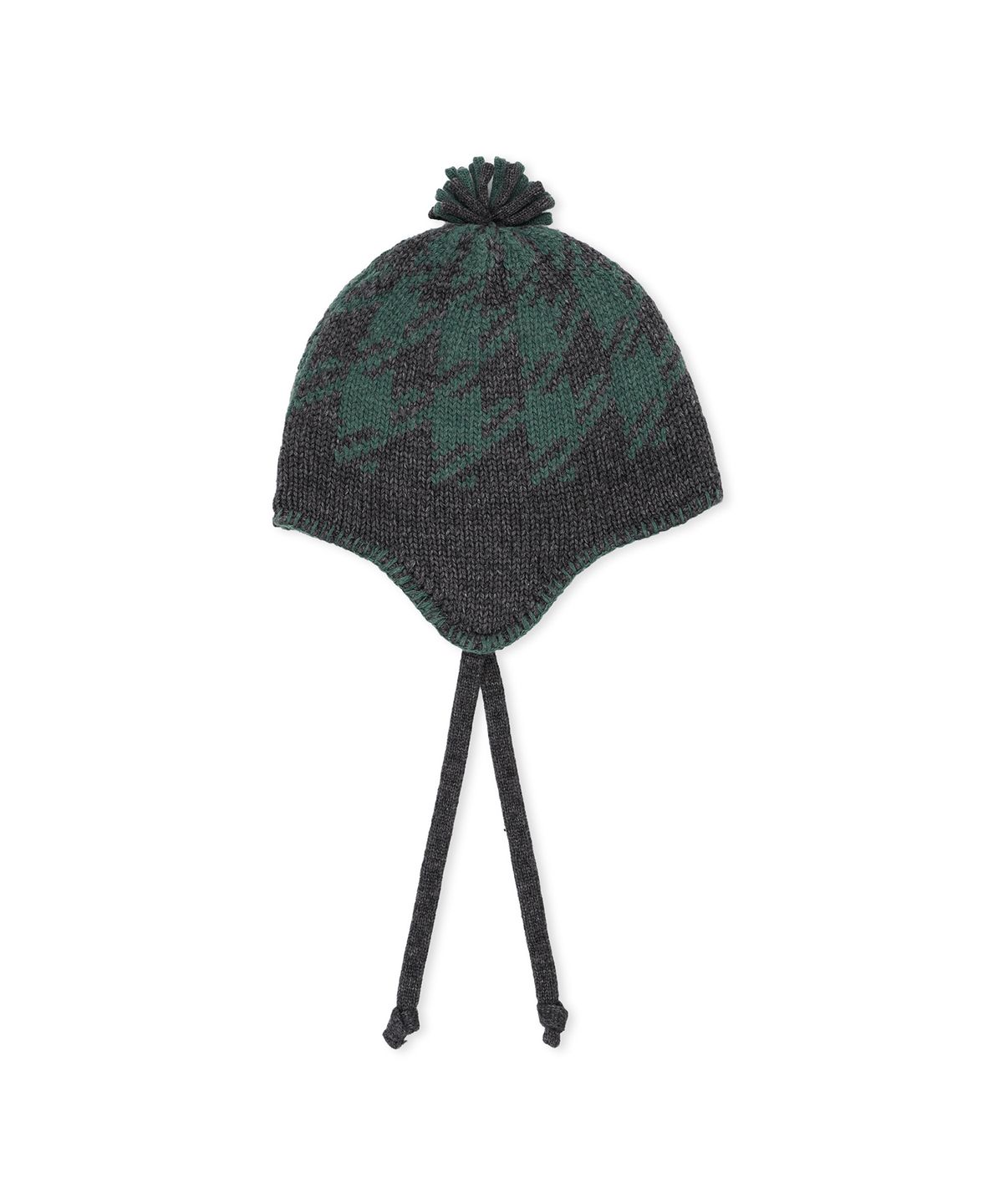 썬러브투어(SUNLOVETOUR) Check Knot Beanie Charcoal