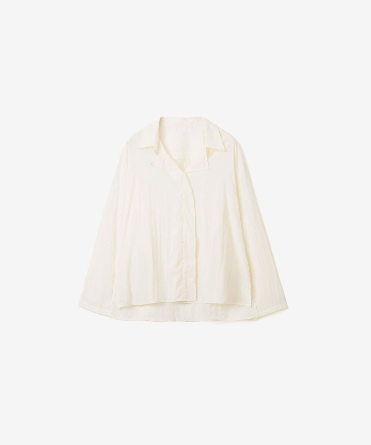 이어닝(YEARNING) FLUID OVERLAP PLACKET SHIRT, IVORY