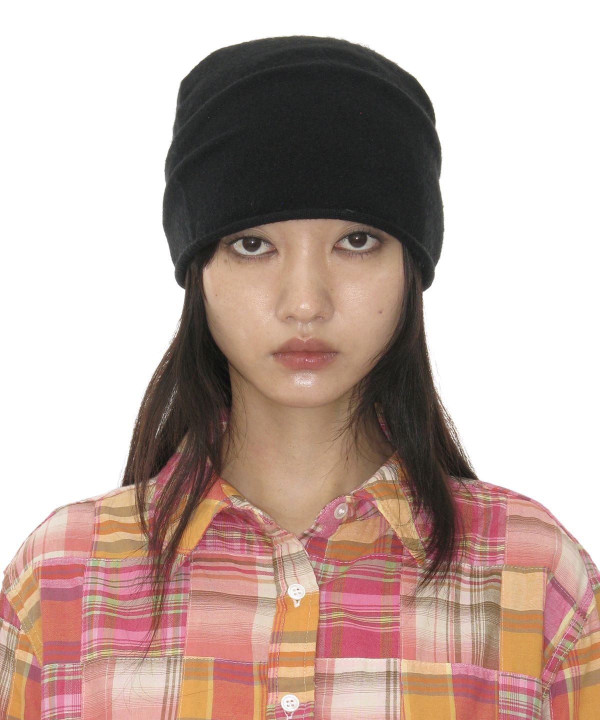 파르티멘토 우먼(PARTIMENTO WOMEN) 소프트 드레이프 비니_블랙