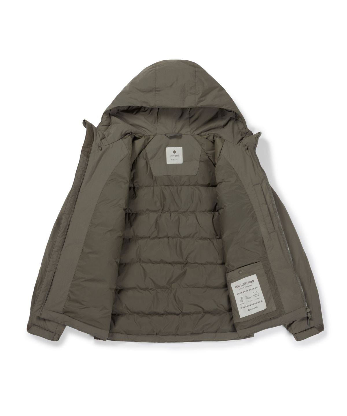 스노우피크 어패럴(SNOWPEAK APPAREL) 경량 타슬란 경량 다운 자켓 (S26WMLDJ42) Tan Gray