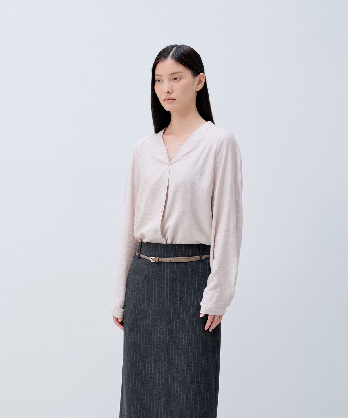 노티아(NOTIA) HALTER  BLOUSE SET_BEIGE