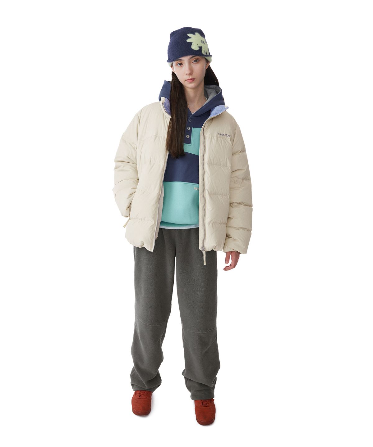 썬러브투어(SUNLOVETOUR) AllDay Down Jacket Stone