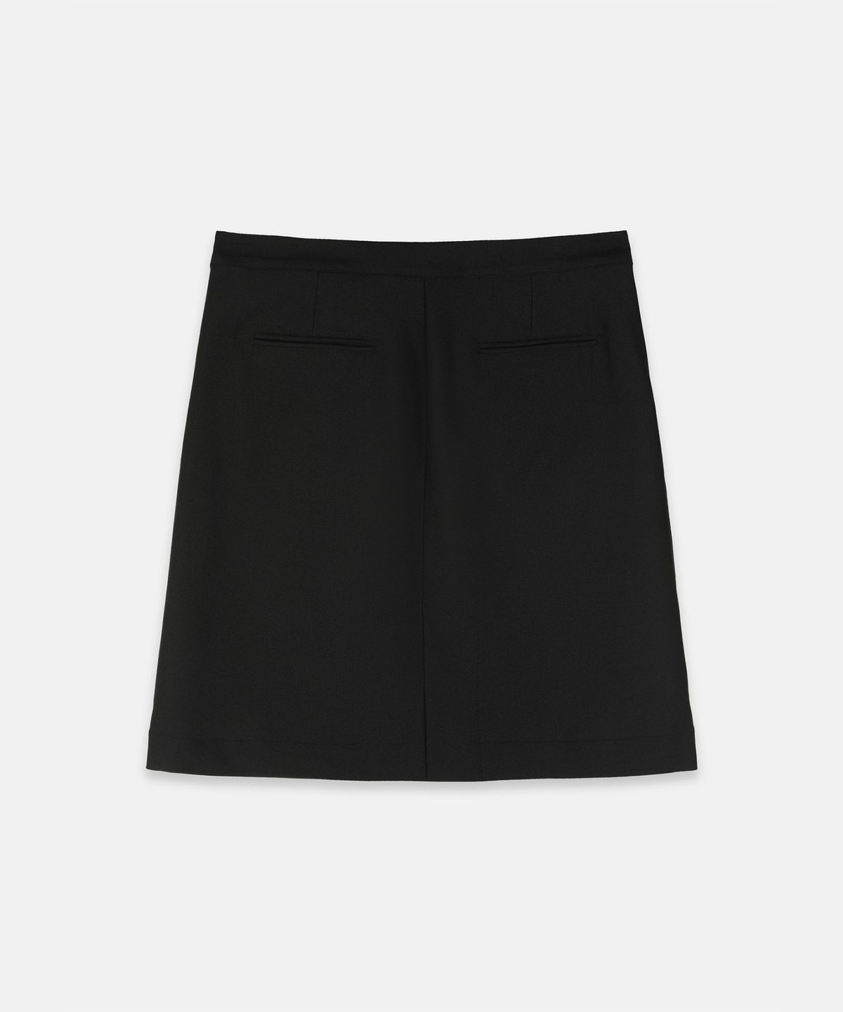나체(NACHE) LAYERED BUTTON MIDI SKIRT BLACK