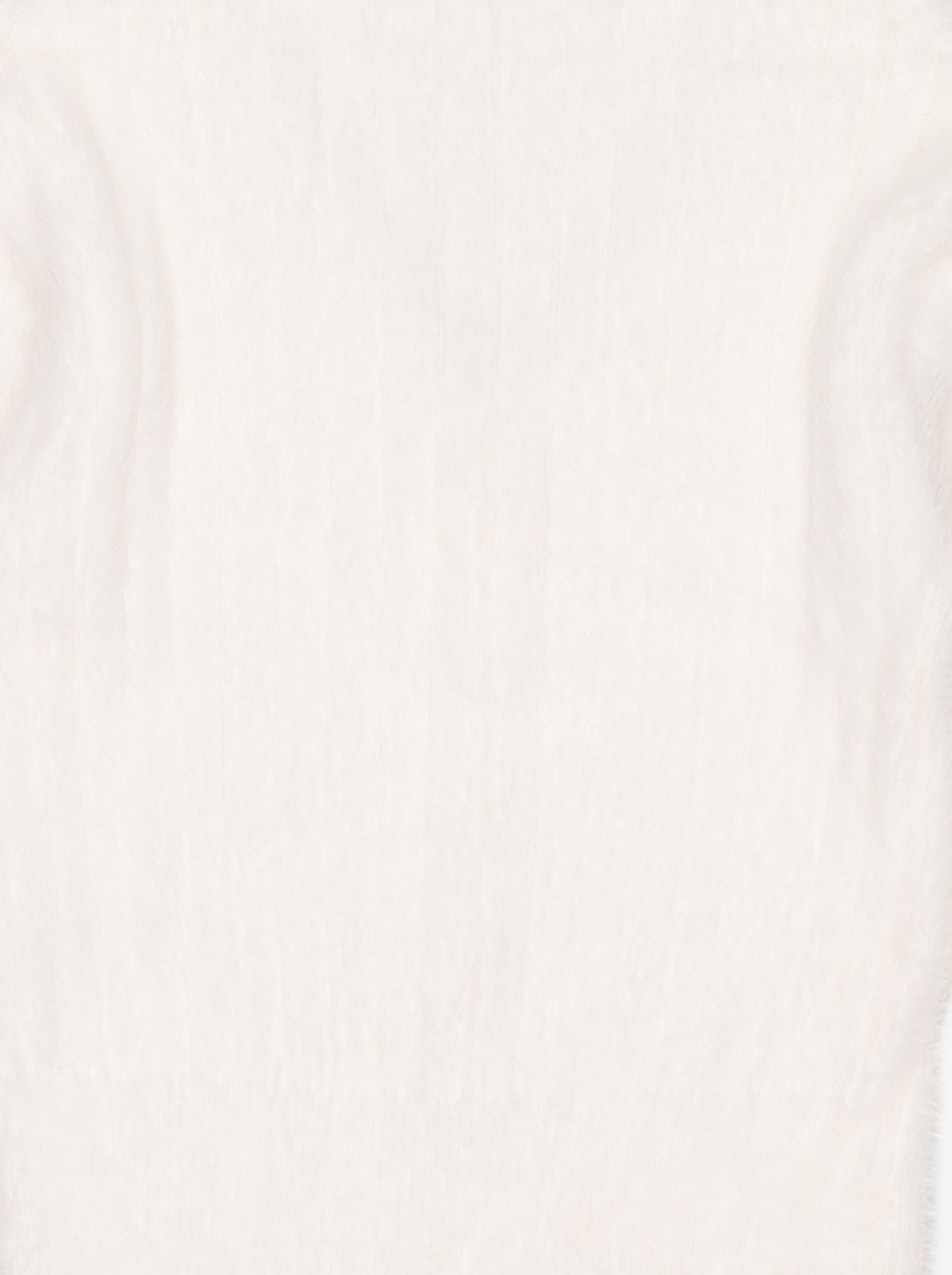 에트몽(ETMON) Fluffy Scarf Knit Cardigan, Ivory FREE