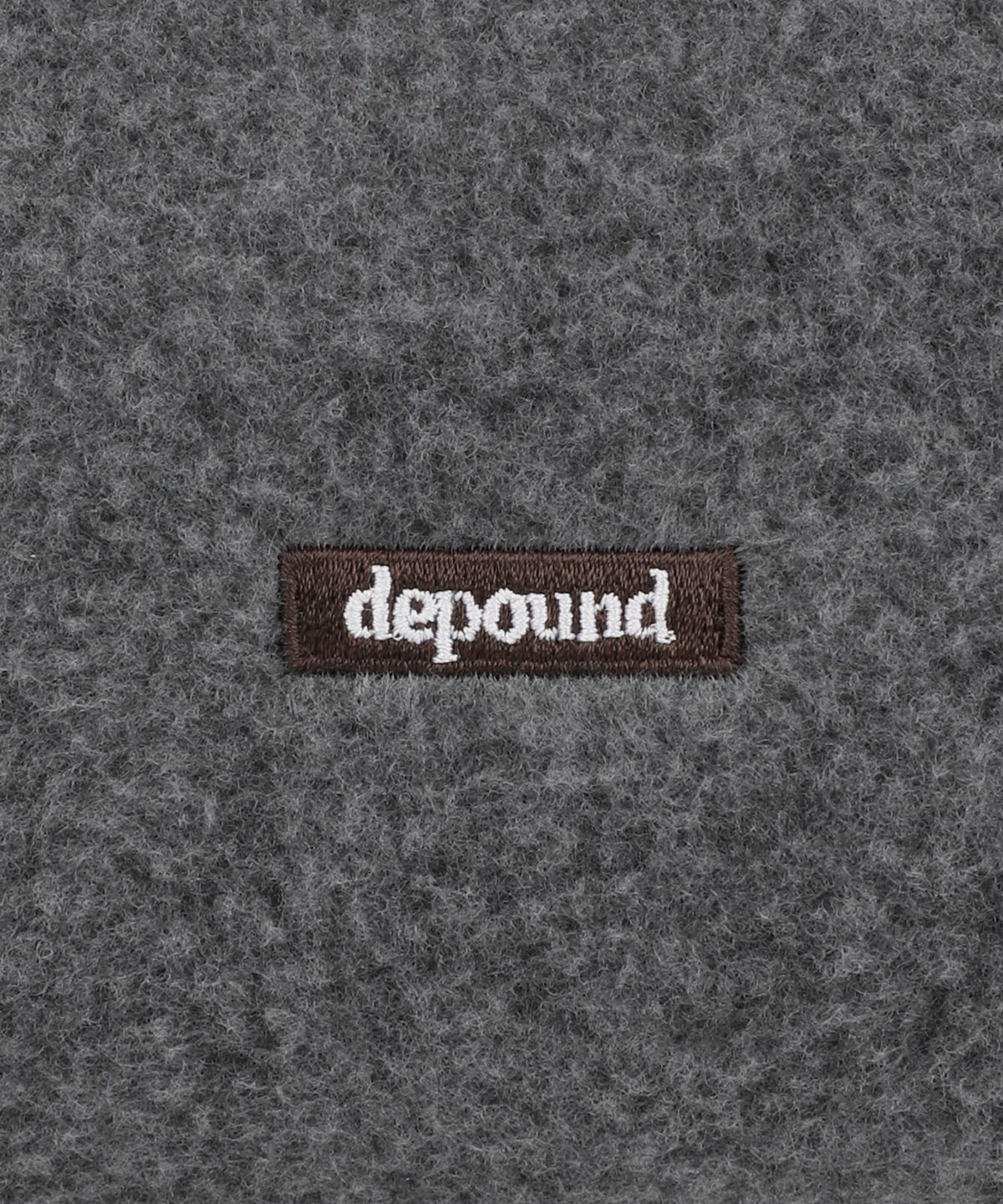 드파운드(DEPOUND) 플리스 스퀘어 파우치 L [그레이]