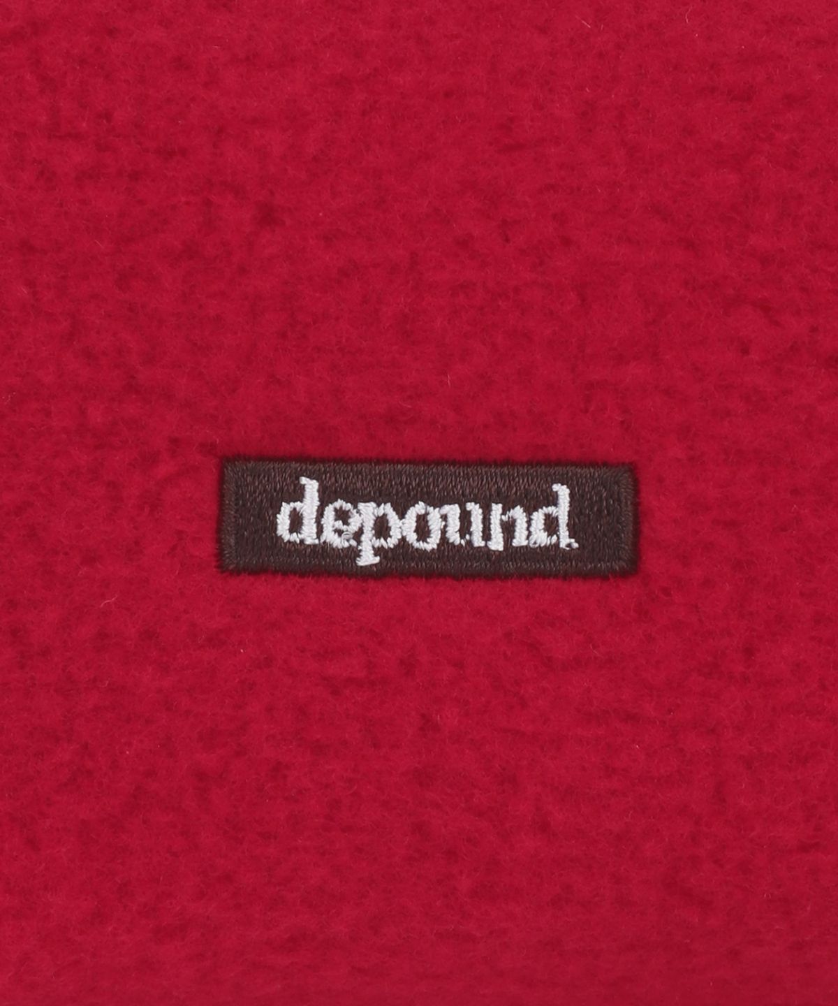 드파운드(DEPOUND) 플리스 스퀘어 파우치 S [레드]