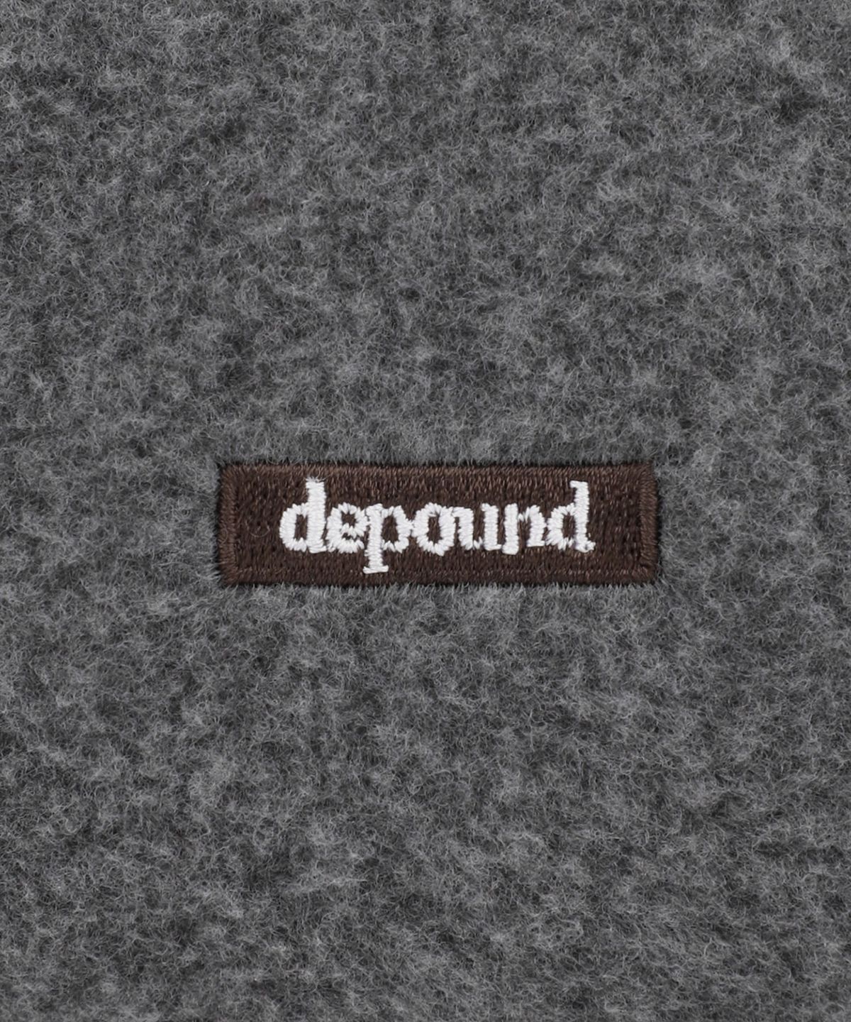 드파운드(DEPOUND) 플리스 스퀘어 파우치 S [그레이]