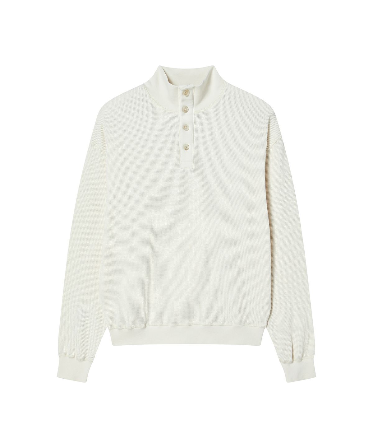 비욘드클로젯(BEYOND CLOSET) [COLLECTION LINE] 피그먼트 워시드 하프넥 티 아이보리