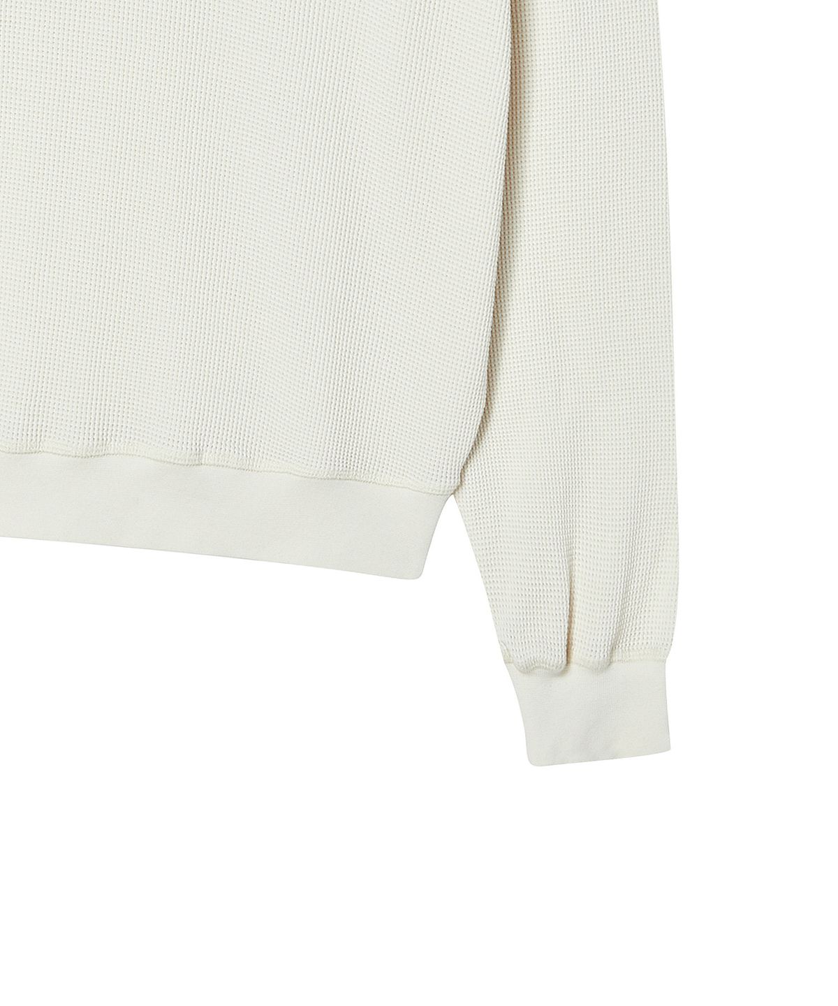 비욘드클로젯(BEYOND CLOSET) [COLLECTION LINE] 피그먼트 워시드 하프넥 티 아이보리