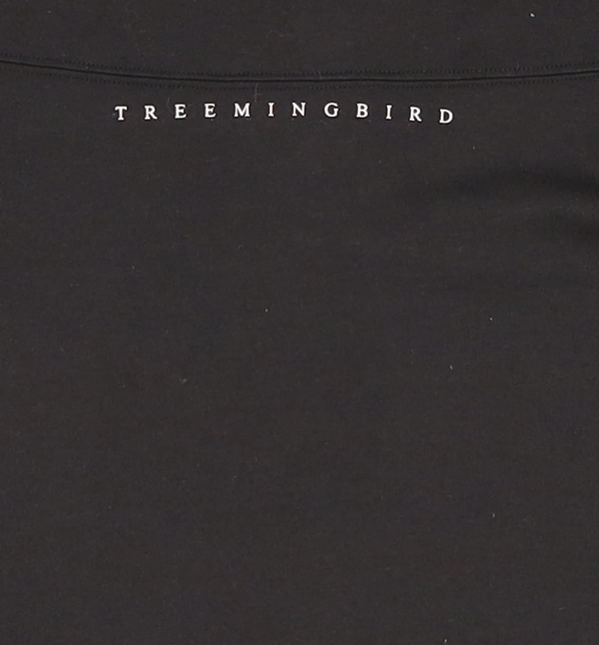 트리밍버드(TREEMINGBIRD) Metal Cut Point Crop T-shirts [ Black ] OS