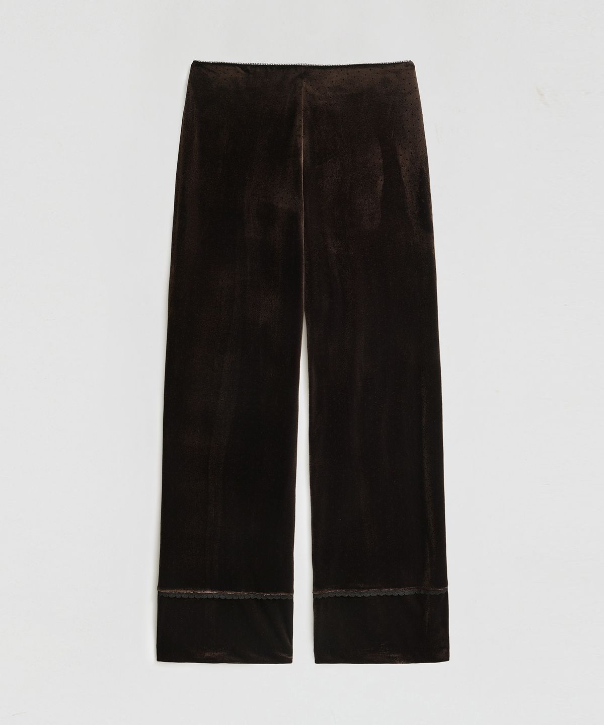 엘무드 우먼(LMOOD WOMEN) GLAM Dot Velvet Pants Brown