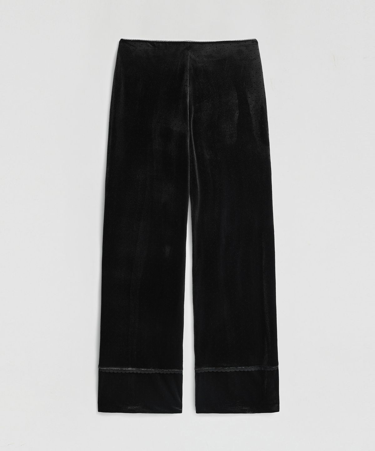 엘무드 우먼(LMOOD WOMEN) GLAM Dot Velvet Pants Black