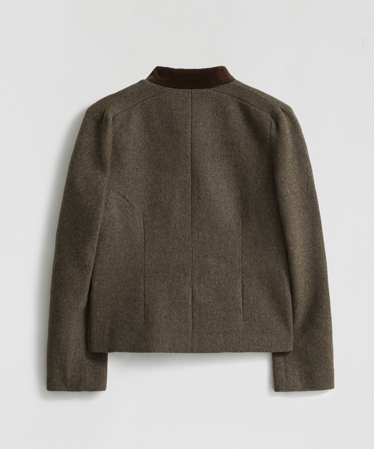 엘무드 우먼(LMOOD WOMEN) ALIX Wool Tweed Short Jacket Brown