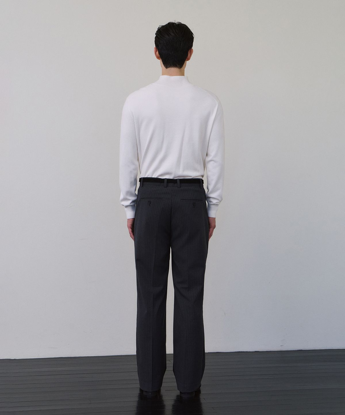 로랑서울(LAURANTSEOUL) Signature half pola knit(Ivory)