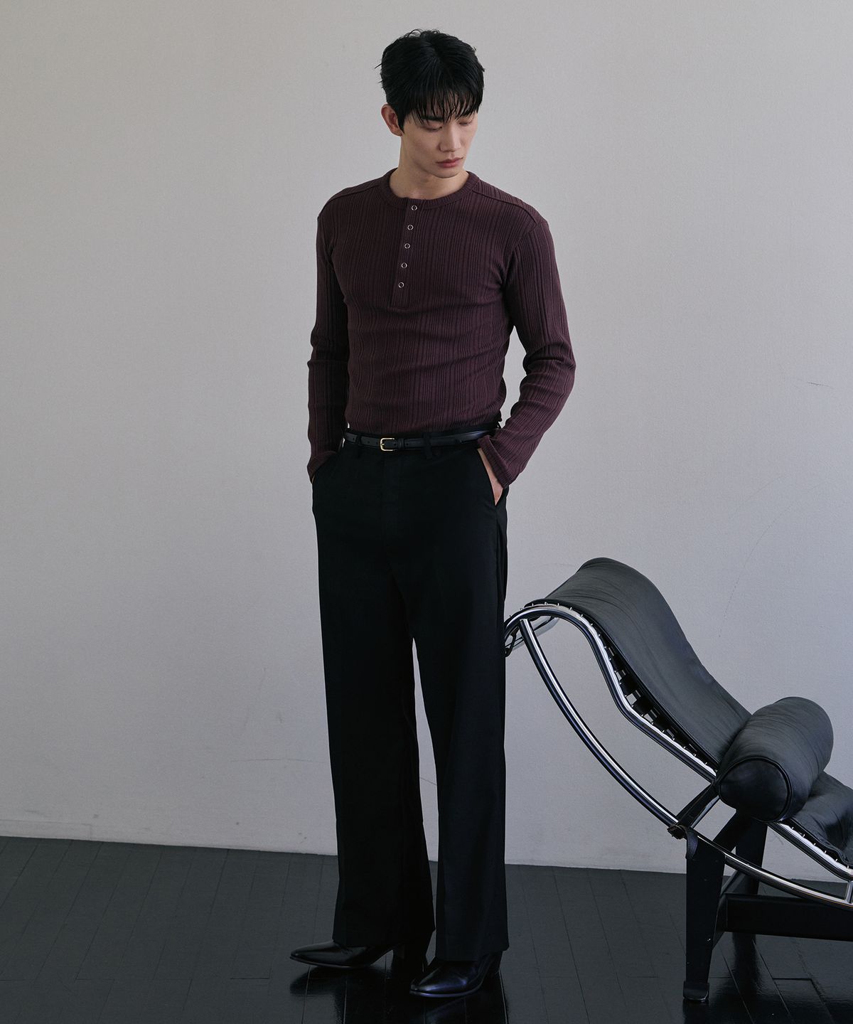 로랑서울(LAURANTSEOUL) Tailored flare slacks(Black)