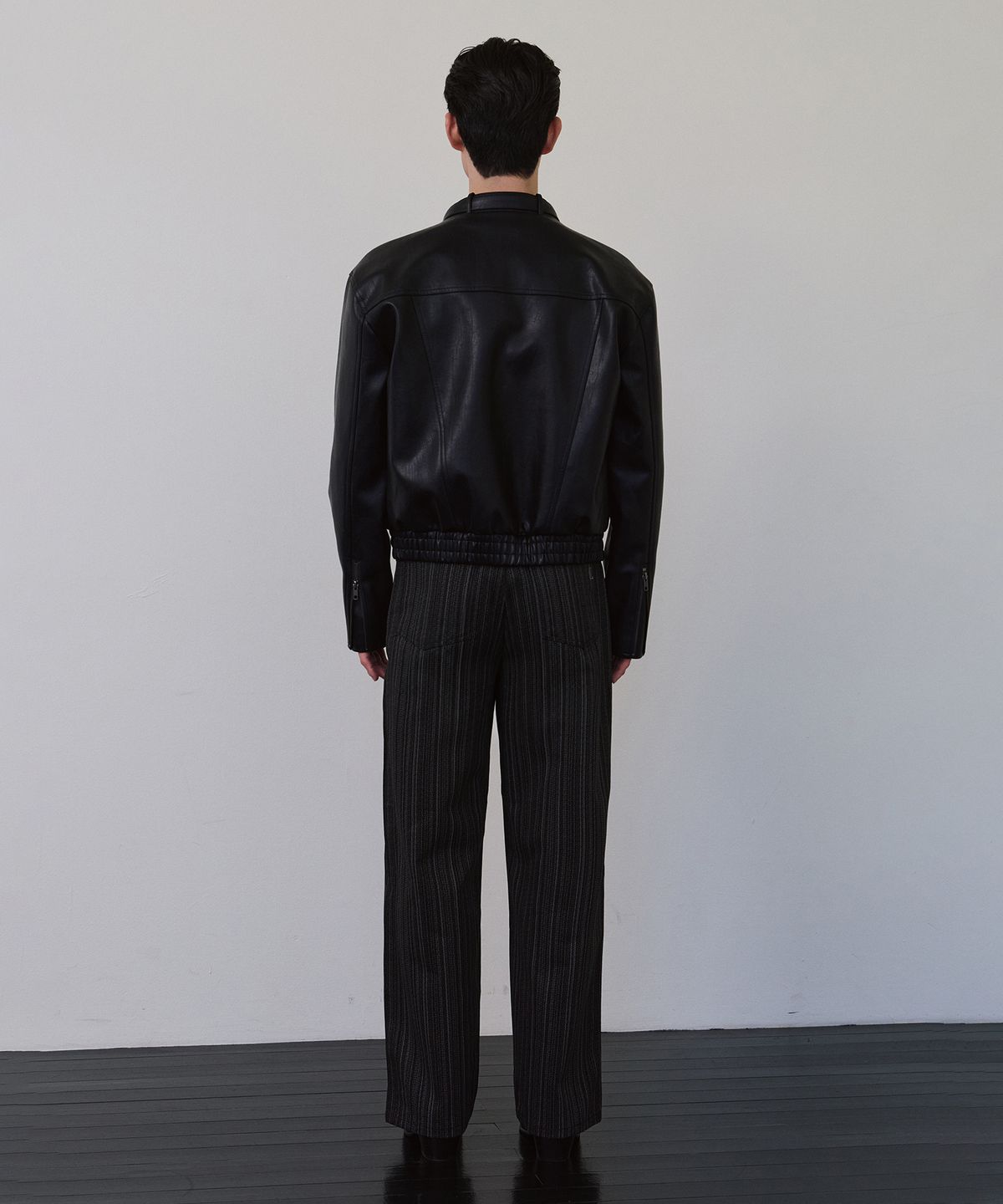 로랑서울(LAURANTSEOUL) Modern racer leather blouson(Black)