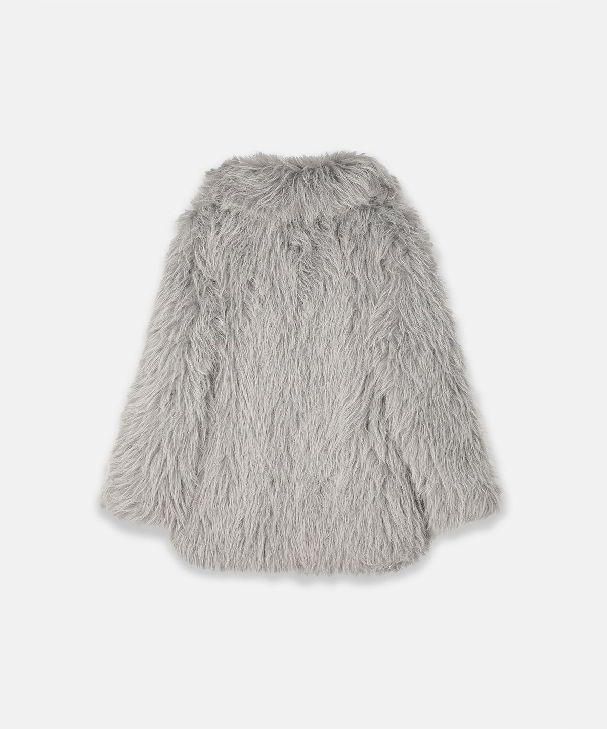 나체(NACHE) REVERSIBLE FAUX FUR LEATHER COAT STONE GRAY